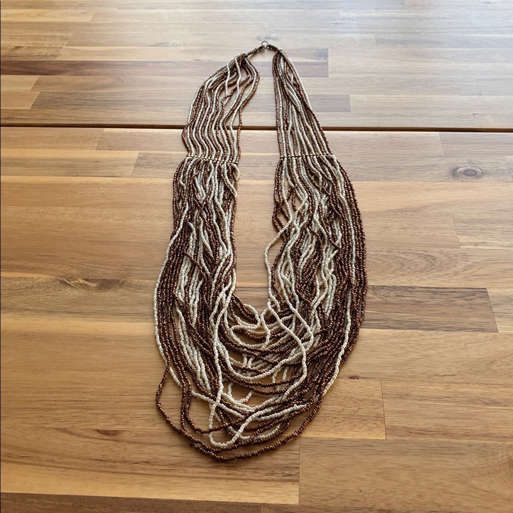 Beaded Boho Magic Statement Piece Neutral Bohemia… - image 5